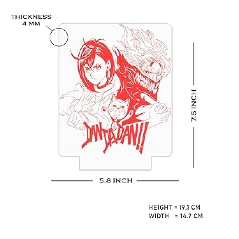 3D Illusion Dandadan236 Anime Night Lamp with 7 Color Changing Light  Japanese Night Lamp  Anime Home Decor Light  Birthday Gift for Anime Lover